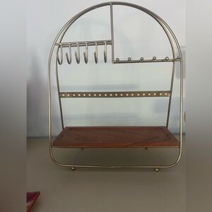 Gold jewelry organizer